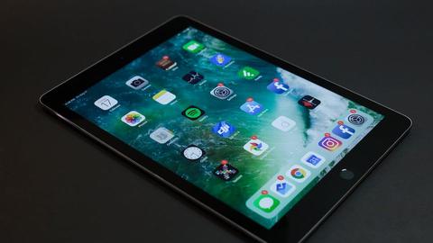 an iPad tablet on a table