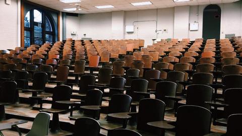an empty auditorium